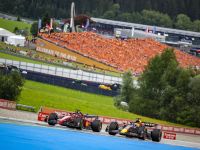 F1 GP AUT 2022 Leclerc Verstappen (c) Lucas Pripfl Red Bull Ring
