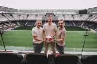 Pepijn Lijnders mit Stephan Reiter und Bernhard Seonbuchner (c) FC Red Bull Salzburg